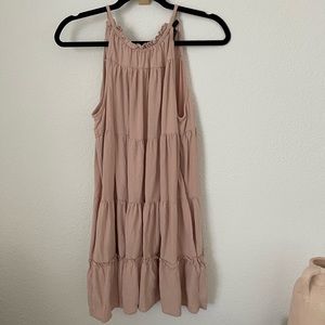 Linen Pink Dress